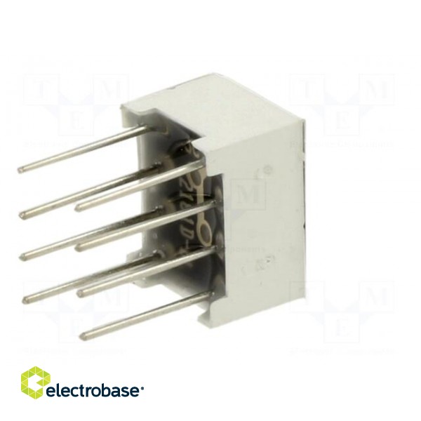 Display: LED | 7-segment | 7mm | 0.28" | No.char: 1 | red | 100mcd | anode image 8