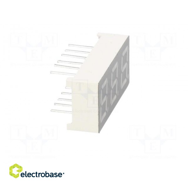 Display: LED | 7-segment | 7mm | 0.28" | No.char: 3 | yellow-green | anode image 9