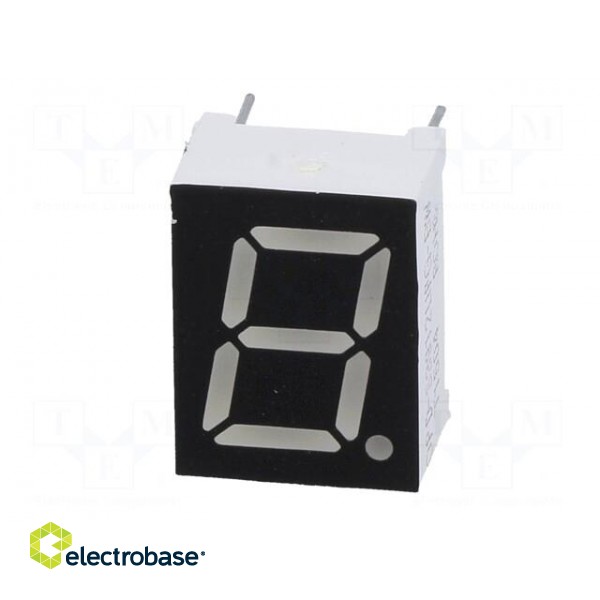 Display: LED | 7-segment | 9.9mm | 0.39" | No.char: 1 | green | 140mcd image 3