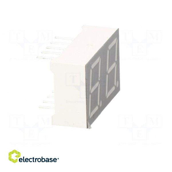 Display: LED | 7-segment | 10mm | 0.39" | No.char: 2 | yellow-green image 9