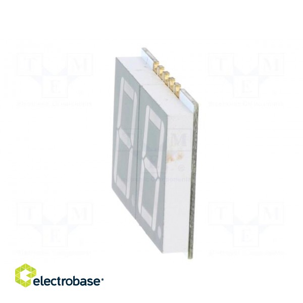 Display: LED | 7-segment | 14.22mm | 0.56" | No.char: 2 | green | 10÷35mcd image 4