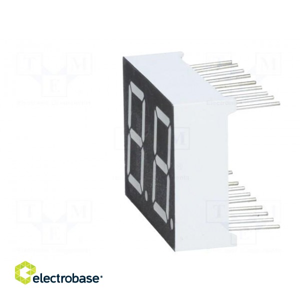 Display: LED | 7-segment | 14.22mm | 0.56" | No.char: 2 | green | 6mcd image 8