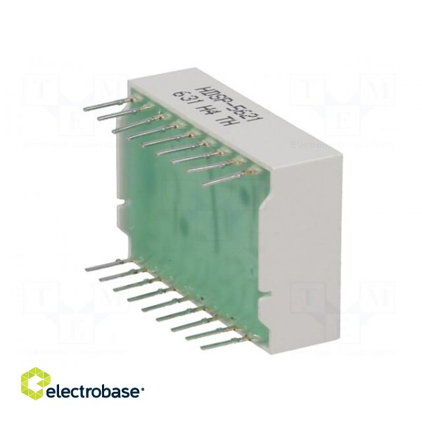 Display: LED | 7-segment | 14.22mm | 0.56" | No.char: 2 | green | anode paveikslėlis 8