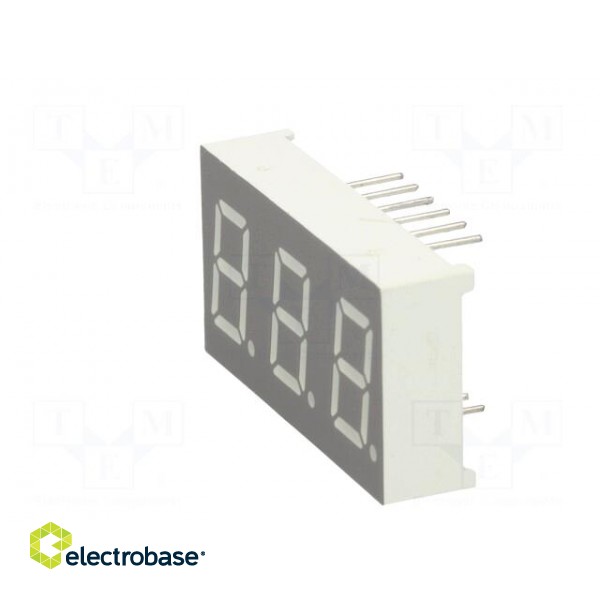 Display: LED | 7-segment | 10.2mm | 0.4" | No.char: 3 | yellow-green image 4