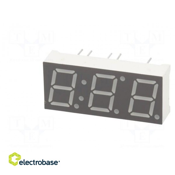 Display: LED | 7-segment | 10mm | 0.39" | No.char: 3 | red | 35÷70mcd image 3