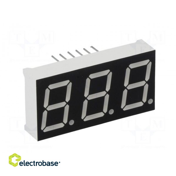 Display: LED | 7-segment | 14.2mm | 0.56" | No.char: 3 | blue | 80mcd image 7