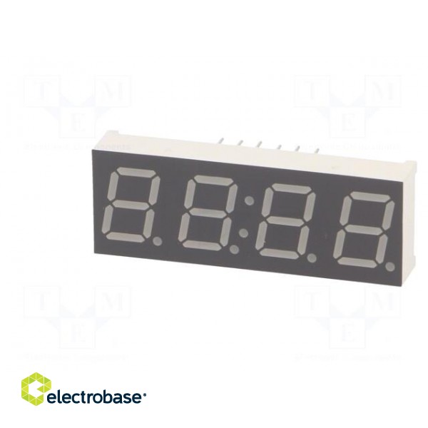 Display: LED | 7-segment | 10mm | 0.39" | No.char: 4 | red | 20÷40mcd image 3