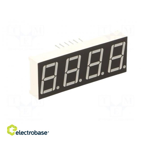 Display: LED | 7-segment | 14.2mm | 0.56" | No.char: 4 | green | 200mcd image 2