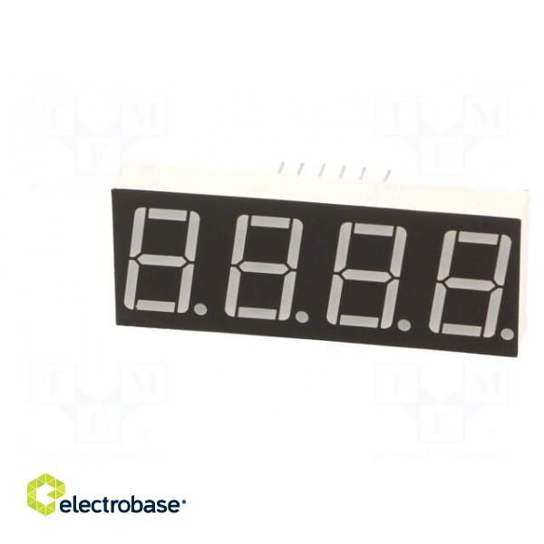 Display: LED | 7-segment | 14.2mm | 0.56" | No.char: 4 | green | 200mcd image 3