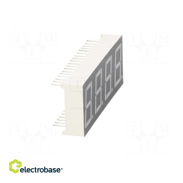 Display: LED | 7-segment | 14.2mm | 0.56" | No.char: 4 | yellow-green image 9