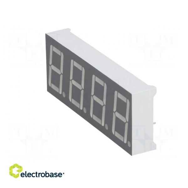 Display: LED | 7-segment | 14mm | 0.56" | No.char: 4 | red | 7÷8mcd | anode image 4