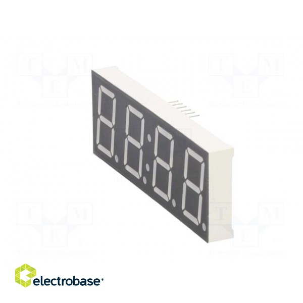 Display: LED | 7-segment | 20.4mm | 0.8" | No.char: 4 | yellow-green image 3