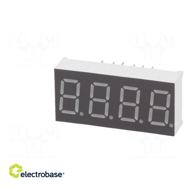 Display: LED | 7-segment | 9.2mm | 0.36" | No.char: 4 | yellow-green paveikslėlis 3