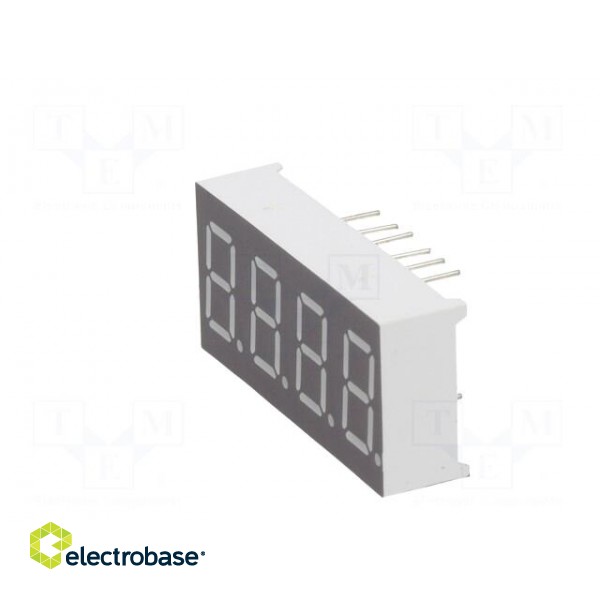 Display: LED | 7-segment | 9.2mm | 0.36" | No.char: 4 | yellow-green paveikslėlis 4