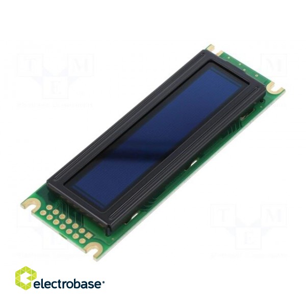 Display: OLED | graphical | 2.4" | 100x16 | Dim: 85x30x10mm | green