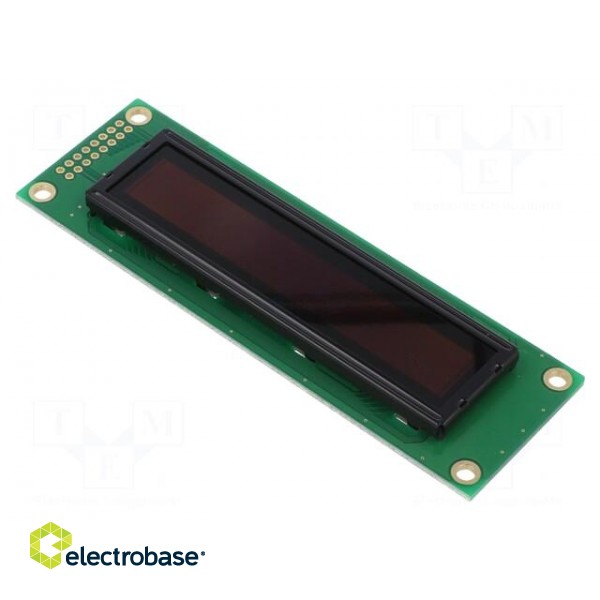 Display: OLED | graphical | 2.59" | 100x16 | Dim: 116x37x9.8mm | green