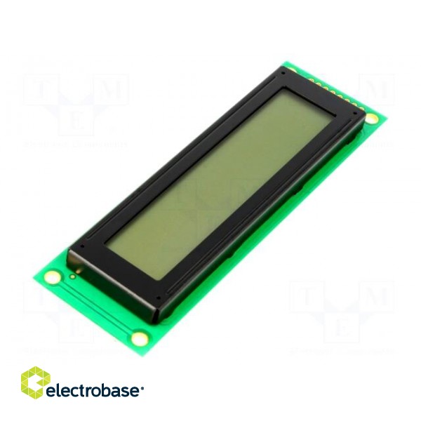 Display: LCD | alphanumeric | FSTN Positive | 20x2 | 116x37x12mm | LED