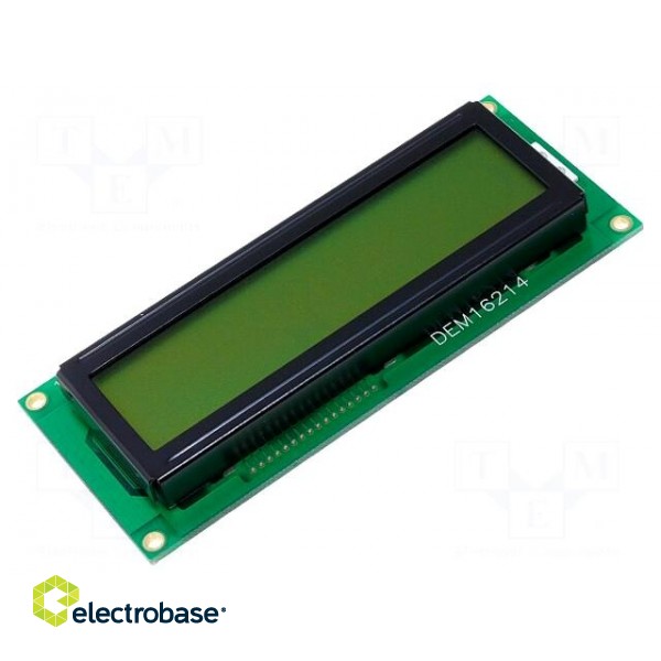 Display: LCD | alphanumeric | STN Positive | 16x2 | 100x42x8.5mm | LED