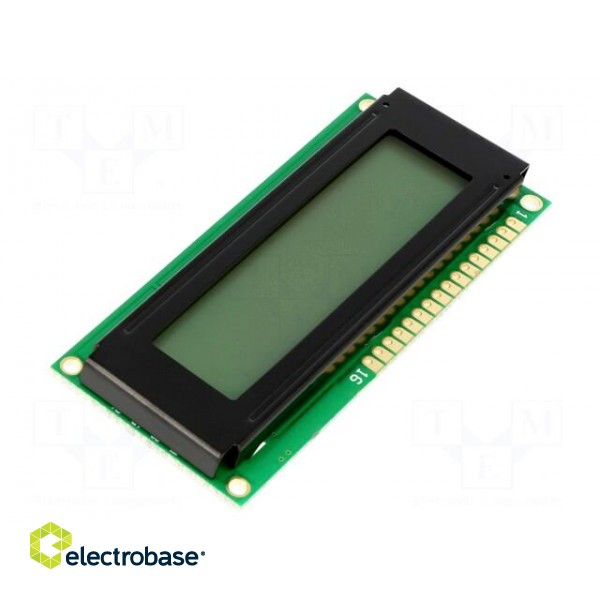 Display: LCD | alphanumeric | STN Negative | 16x2 | 80x36x10.5mm | LED