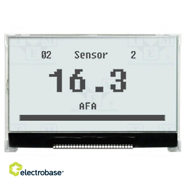 Display: LCD | graphical | 128x64 | COG,FSTN Positive | white | LED
