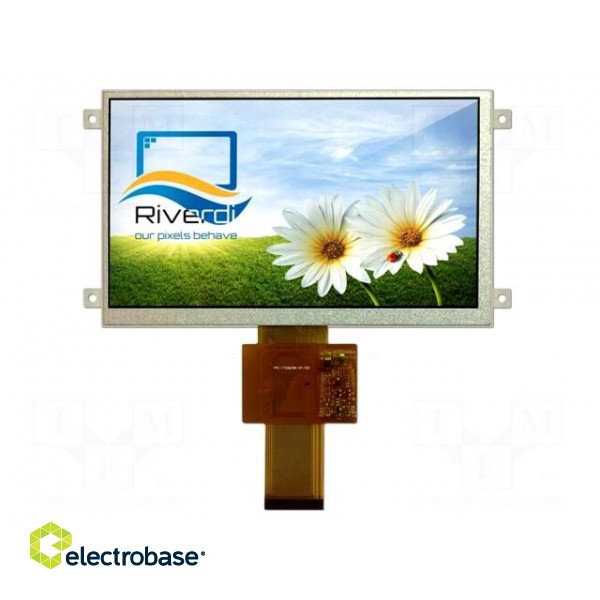 Display: TFT | 7" | 800x480 | Illumin: LED | Dim: 165.6x100.6x7.69mm