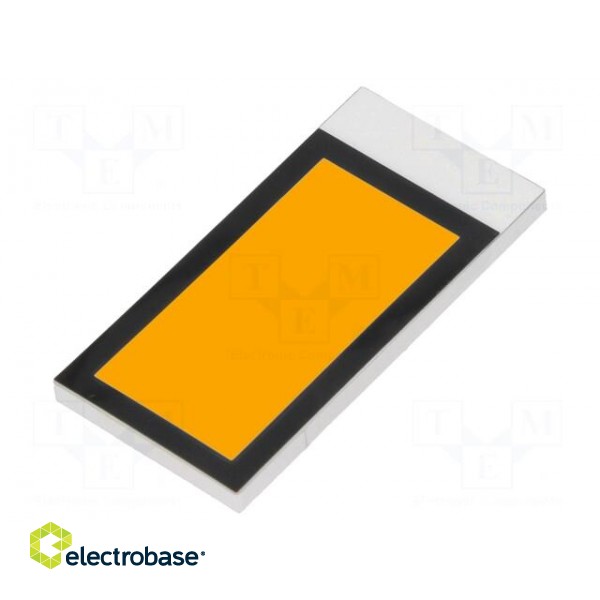 Backlight | Application: DE123 | LED | Dim: 35.5x17.78x2.5mm | amber image 1