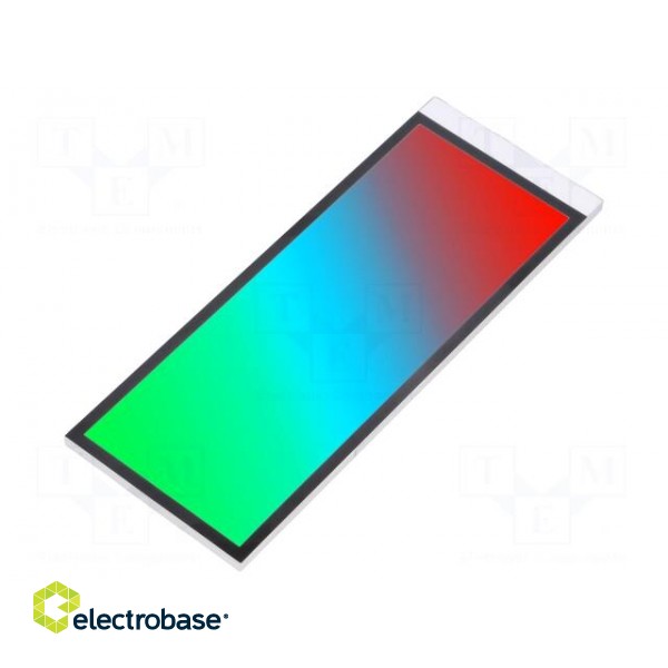 Backlight | DE158,DE160 | LED | Dim: 99x38.1x2.5mm | RGB | 88.5x32.75mm image 1
