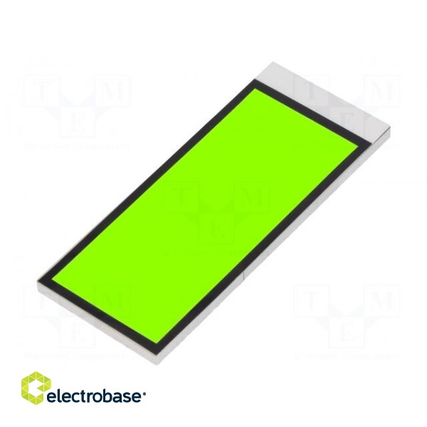 Backlight | LED | Dim: 55.75x22.86x2.5mm | yellow-green | 46.8x19mm image 1