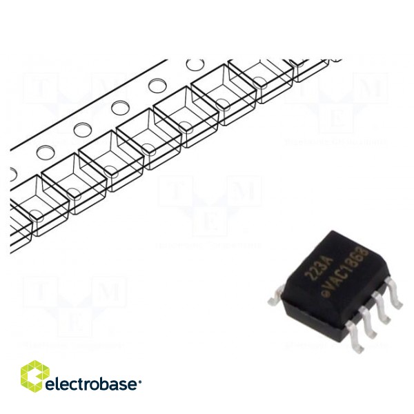 Optocoupler | SMD | Ch: 1 | OUT: Darlington | Uinsul: 4kV | Uce: 30V | SOIC8