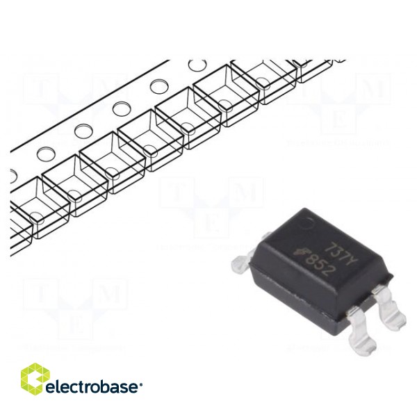 Optocoupler | SMD | Ch: 1 | OUT: Darlington | Uinsul: 5kV | Uce: 300V