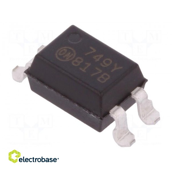 Optocoupler | SMD | Ch: 1 | OUT: transistor | CTR@If: 130-260%@5mA | 70V