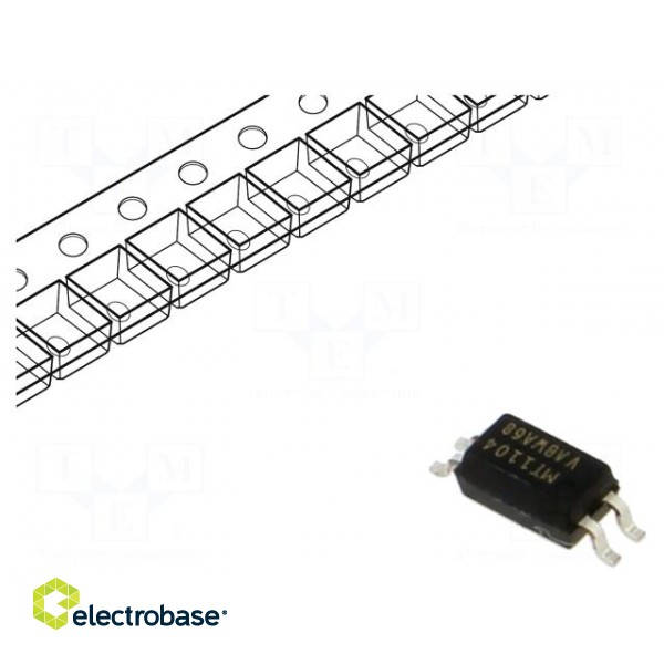 Optocoupler | SMD | Ch: 1 | OUT: transistor | Uinsul: 3.75kV | Uce: 70V