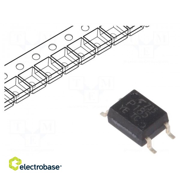 Optocoupler | SMD | Ch: 1 | OUT: transistor | Uinsul: 3.75kV | Uce: 80V