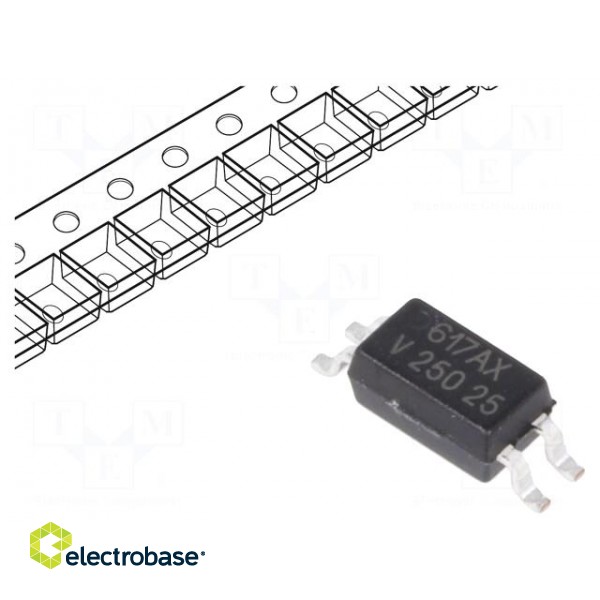 Optocoupler | SMD | Channels: 1 | Out: transistor | Uinsul: 3.75kV | SOP4