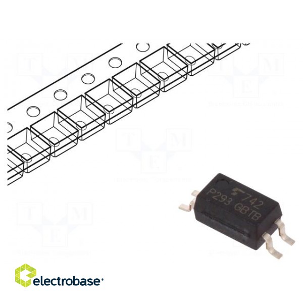 Optocoupler | SMD | Ch: 1 | OUT: transistor | Uinsul: 3.75kV | Uce: 80V