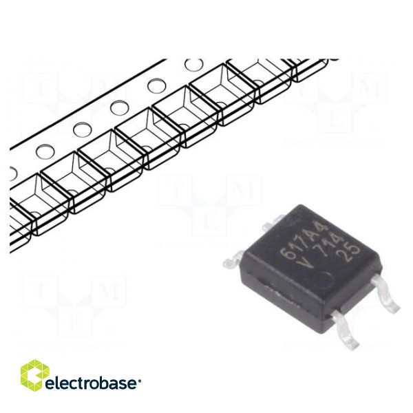 Optocoupler | SMD | Ch: 1 | OUT: transistor | Uinsul: 3.75kV | Uce: 80V