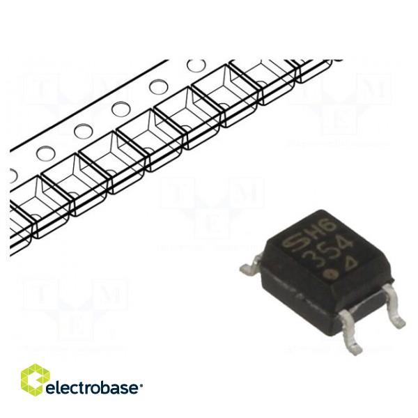 Optocoupler | SMD | Ch: 1 | OUT: transistor | Uinsul: 3.75kV | Uce: 80V