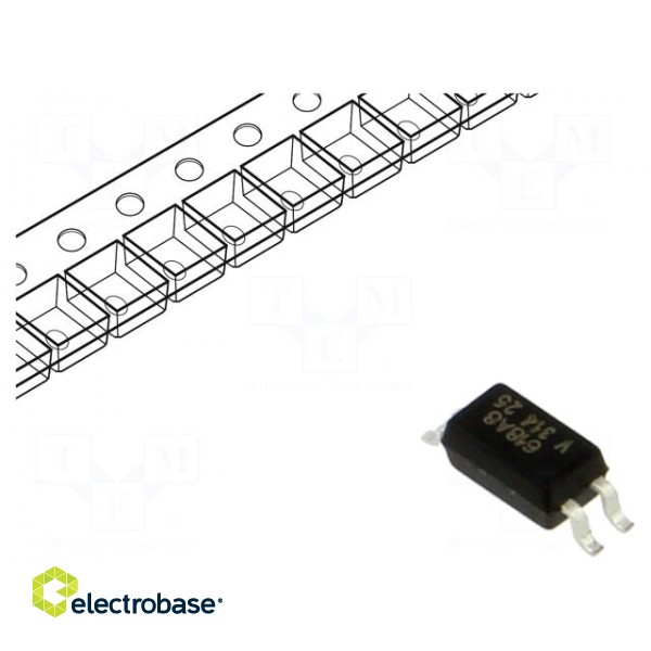 Optocoupler | SMD | Ch: 1 | OUT: transistor | Uinsul: 3.75kV | Uce: 80V