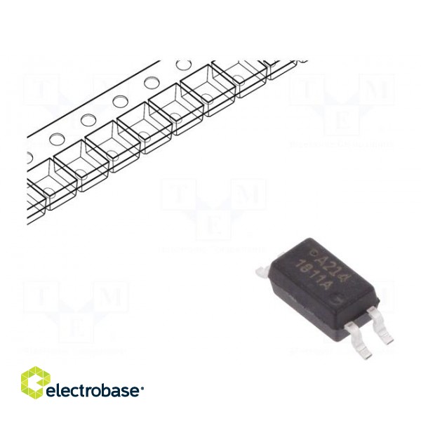 Optocoupler | SMD | Ch: 1 | OUT: transistor | Uinsul: 3kV | Uce: 80V | SO4
