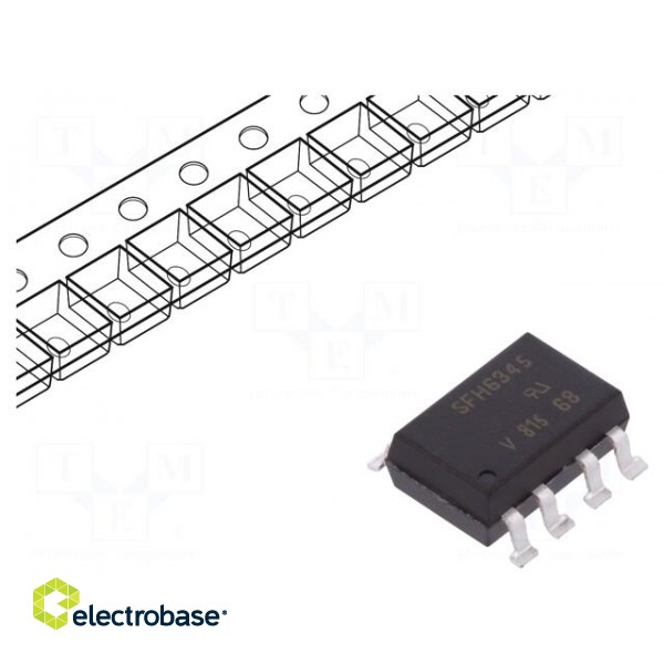 Optocoupler | SMD | Channels: 1 | Out: transistor | Uinsul: 5.3kV | 1Mbps
