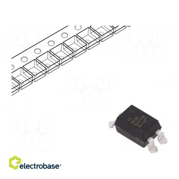 Optocoupler | SMD | Ch: 1 | OUT: transistor | Uinsul: 5kV | Uce: 35V | EL817