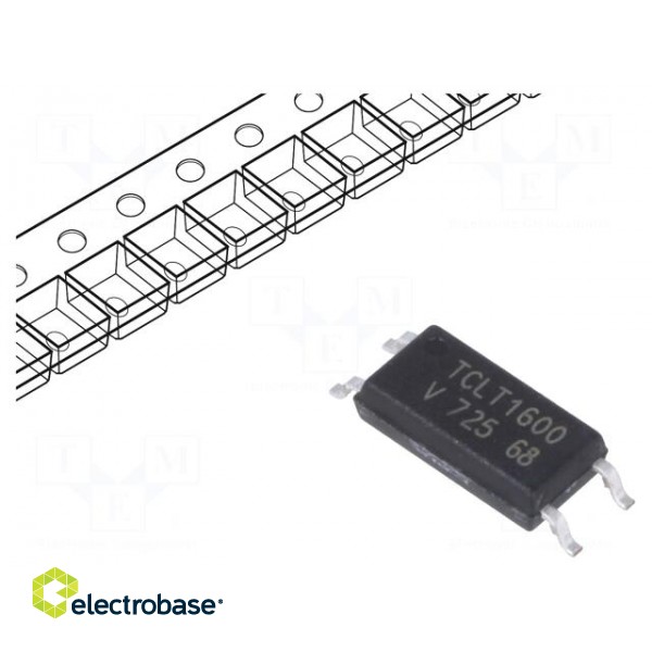 Optocoupler | SMD | Ch: 1 | OUT: transistor | Uinsul: 5kV | Uce: 70V | SOP4L