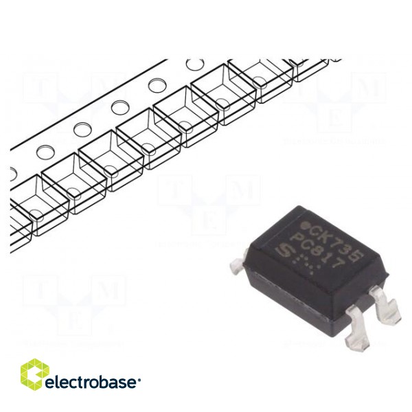 Optocoupler | SMD | Channels: 1 | Out: transistor | Uinsul: 5kV | Uce: 80V