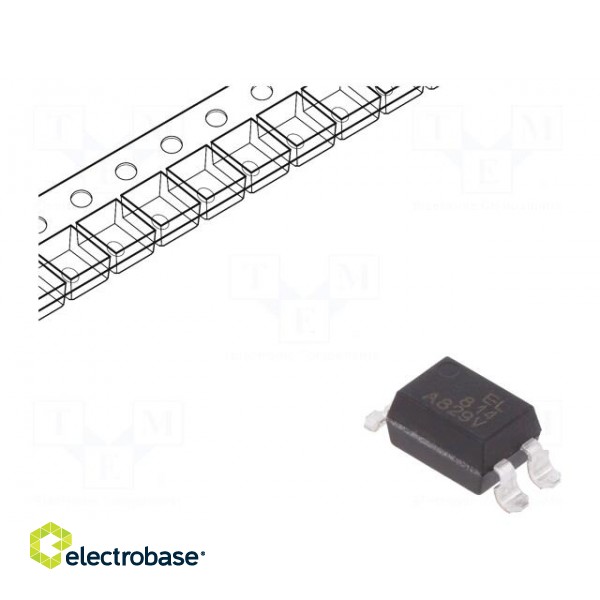 Optocoupler | SMD | Ch: 1 | OUT: transistor | Uinsul: 5kV | Uce: 80V | EL814
