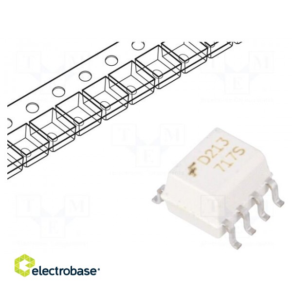 Optocoupler | SMD | Channels: 2 | Out: transistor | 2.5kV | SO8