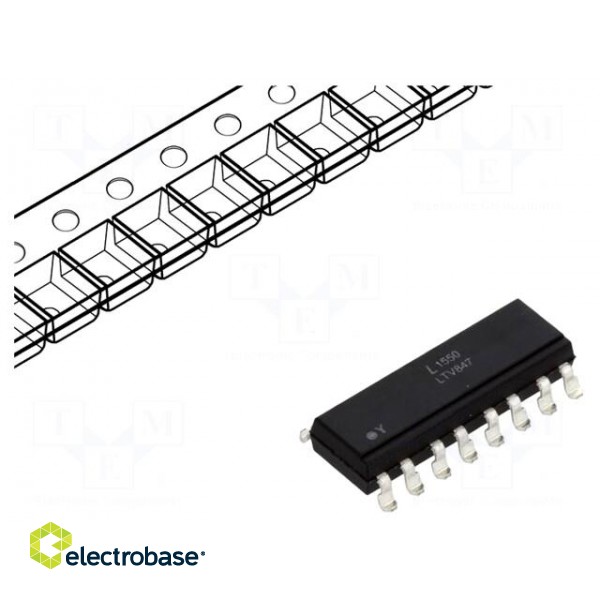 Optocoupler | SMD | Ch: 4 | OUT: transistor | Uinsul: 5kV | Uce: 35V