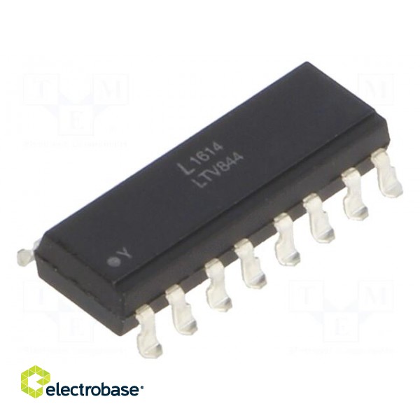 Optocoupler | SMD | Channels: 4 | Out: transistor | Uinsul: 5kV | Uce: 35V