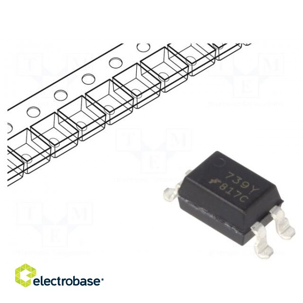Optocoupler | SMD | Ch: 1 | OUT: transistor | Uinsul: 5kV | Uce: 70V | SO4