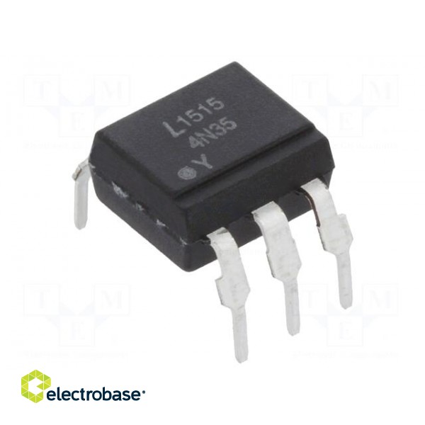 Optocoupler | THT | Channels: 1 | Out: transistor | Uinsul: 3.55kV | DIP6