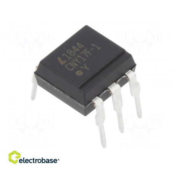 Optocoupler | THT | Ch: 1 | OUT: transistor | Uinsul: 5kV | Uce: 70V | DIP6